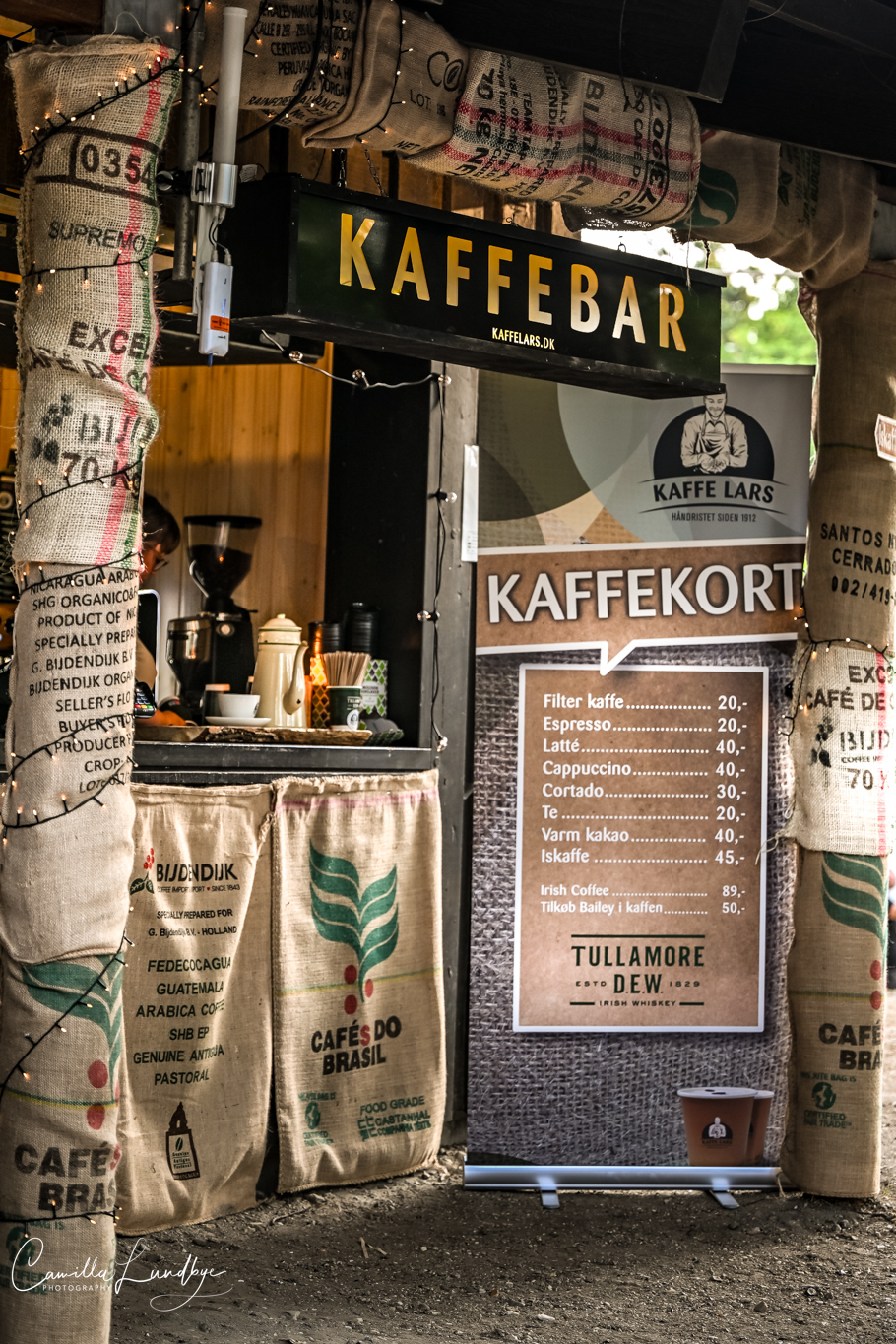 Kaffebaren i Den Fynske Landsby. Kaffe Lars. Foto (c) Camilla Lundbye